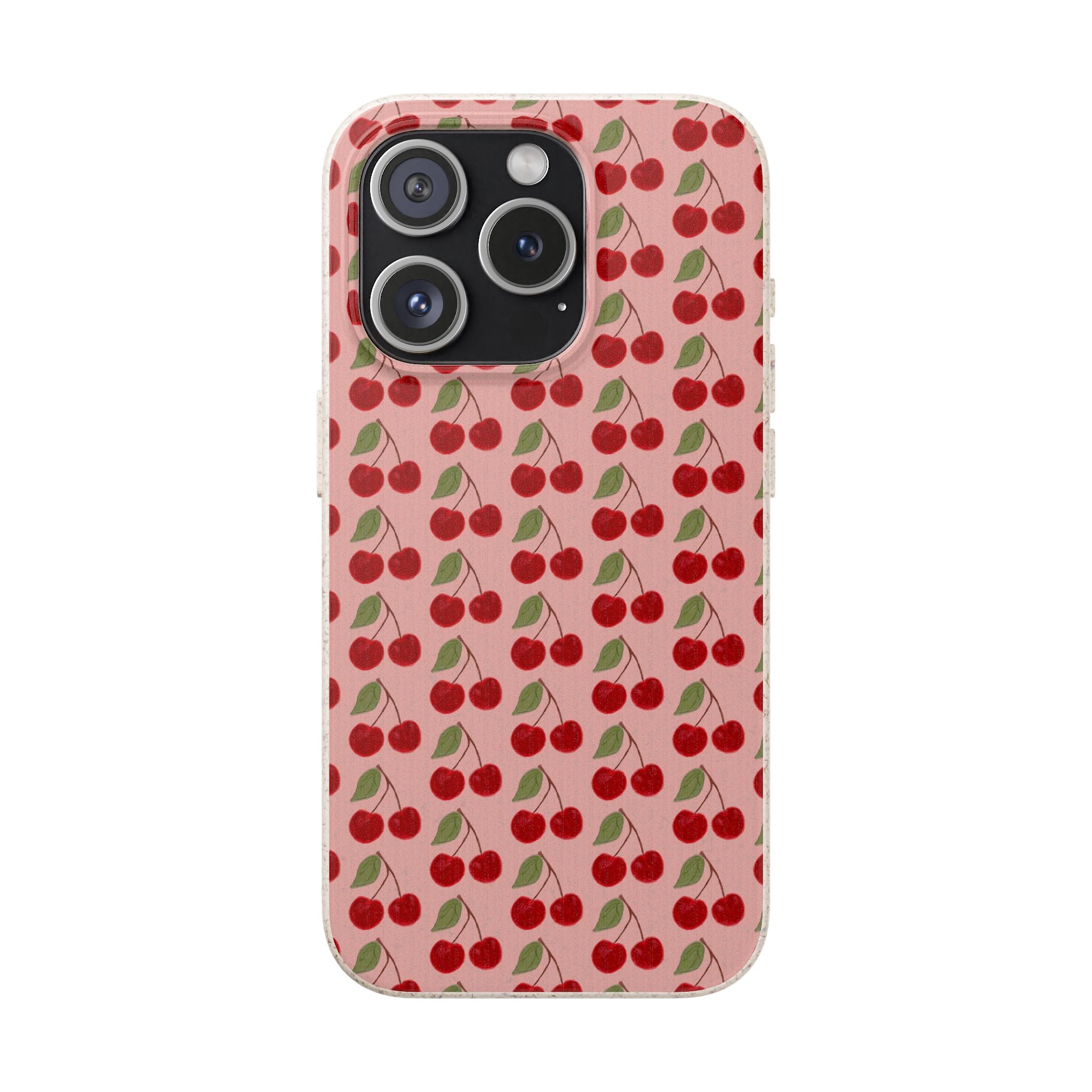 Biodegradable Cherry Pattern Phone Case