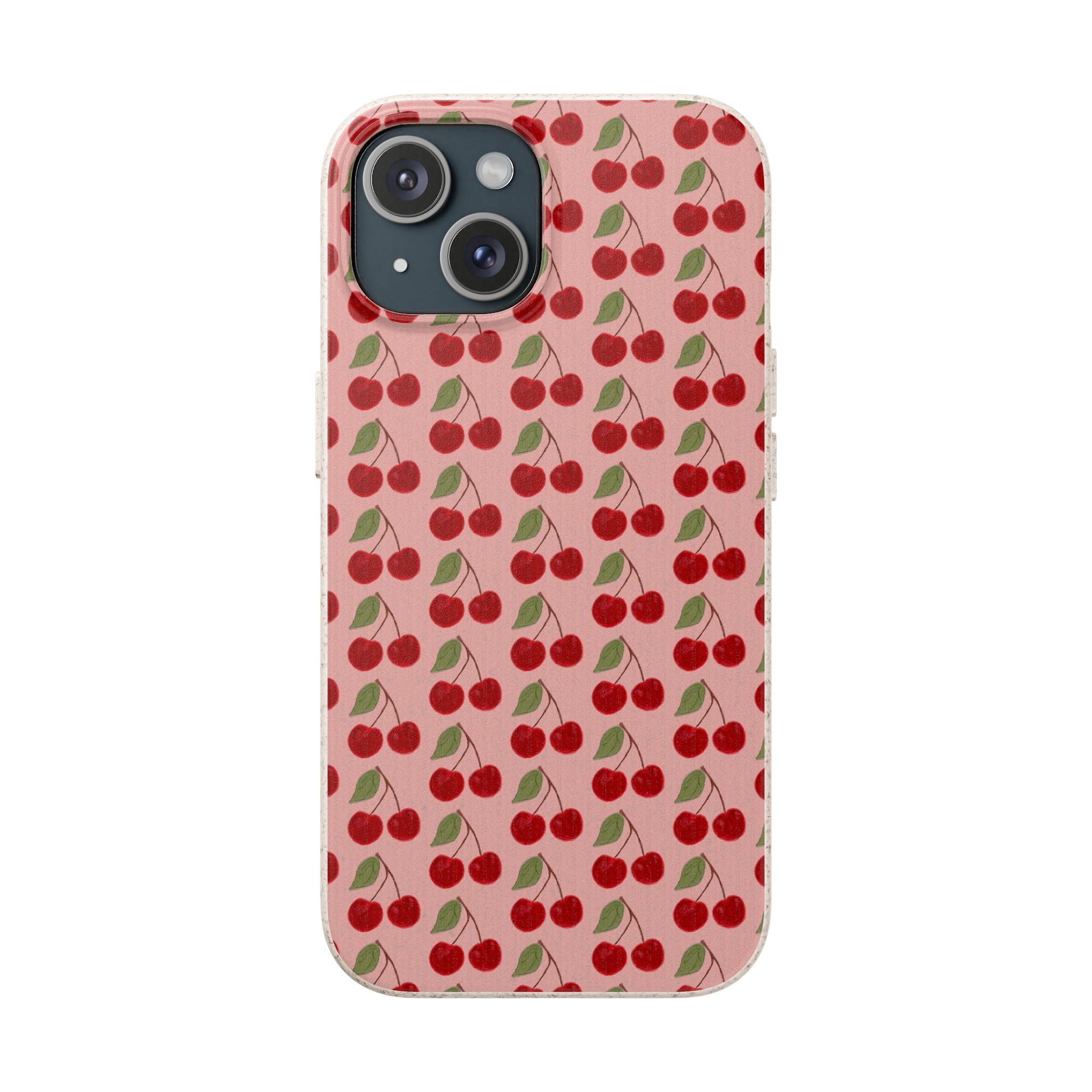 Biodegradable Cherry Pattern Phone Case