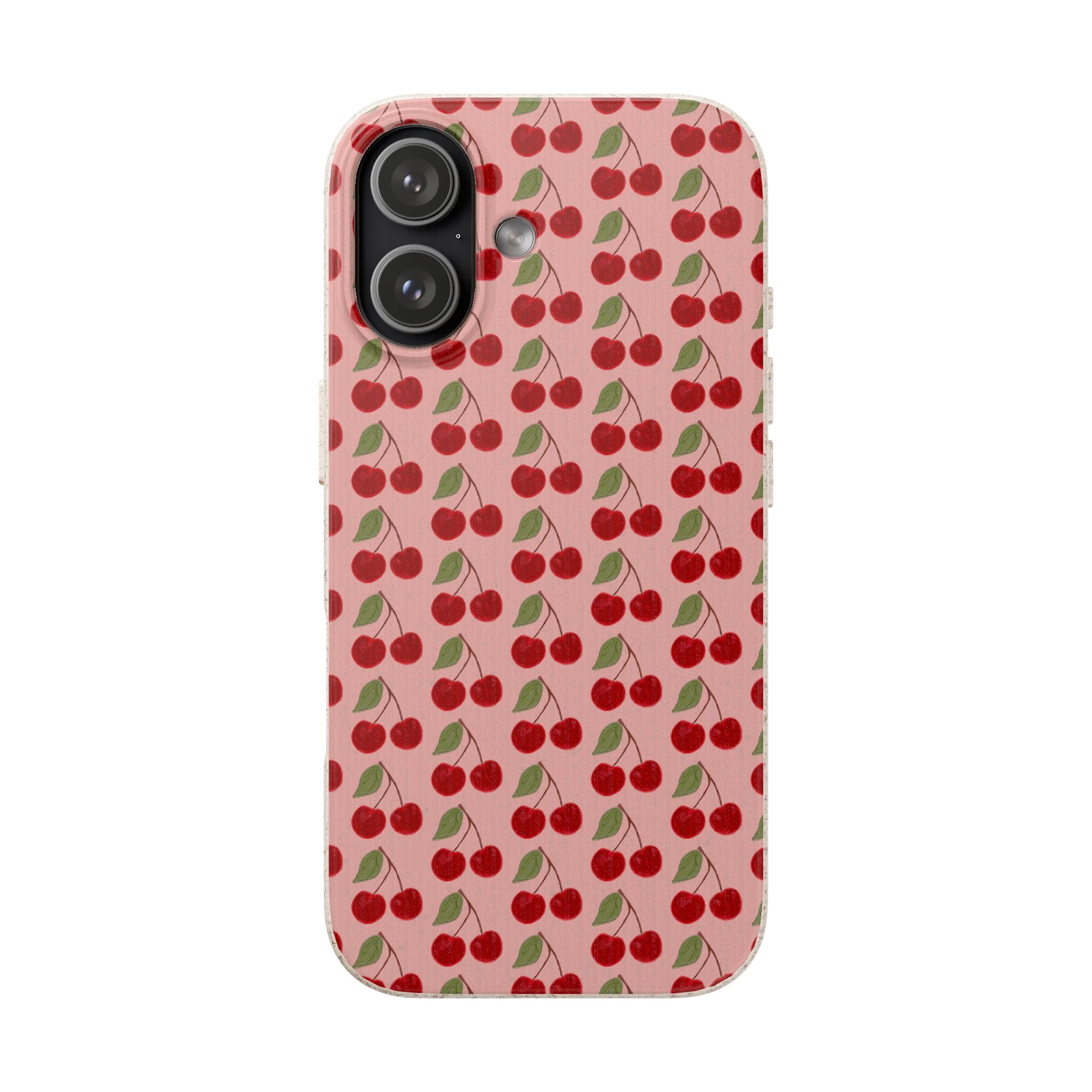 Biodegradable Cherry Pattern Phone Case