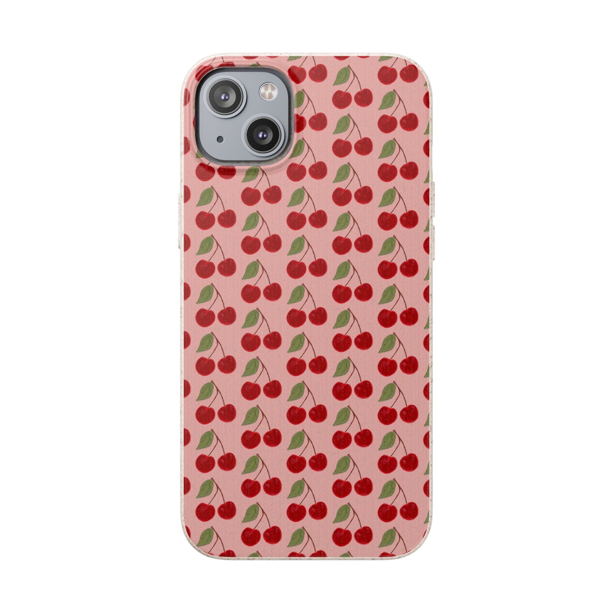Biodegradable Cherry Pattern Phone Case