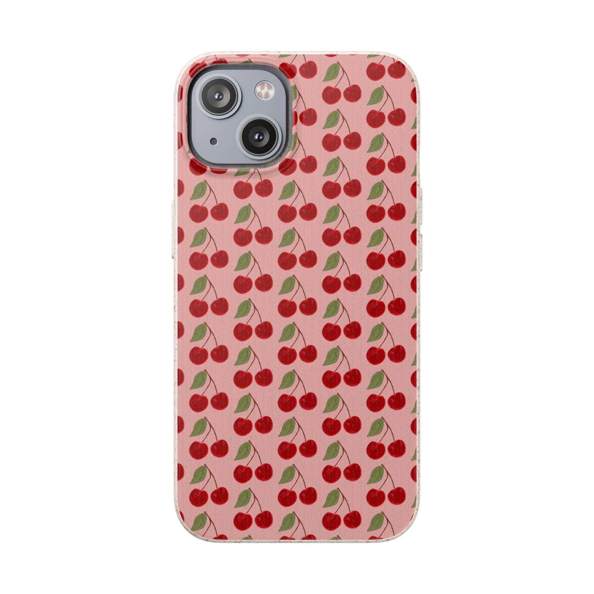 Biodegradable Cherry Pattern Phone Case