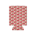 Cherry Pattern Can Cooler — Retro Pink Cherry Drink Koozie