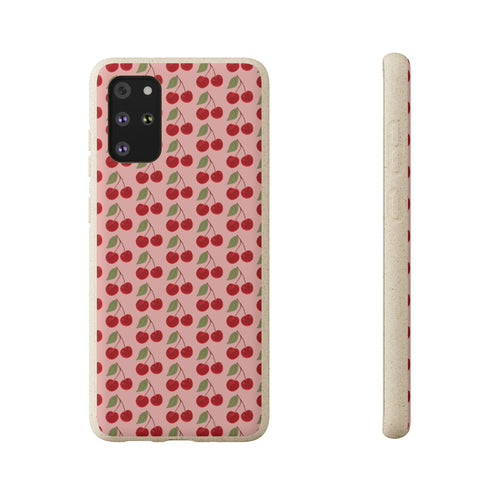 Biodegradable Cherry Pattern Phone Case