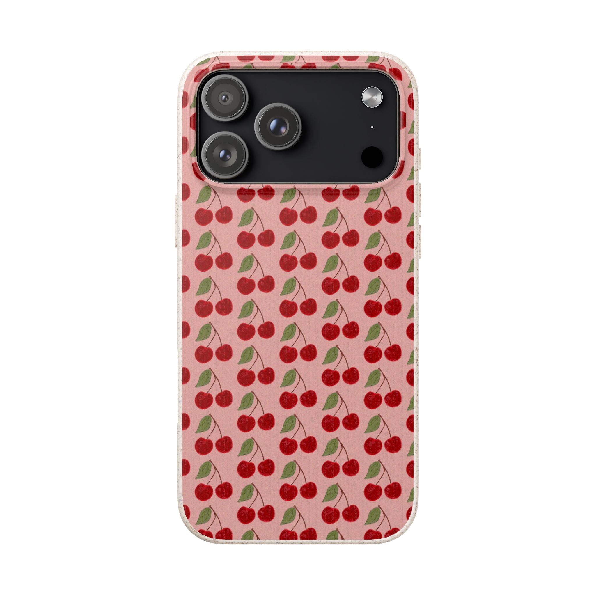Biodegradable Cherry Pattern Phone Case