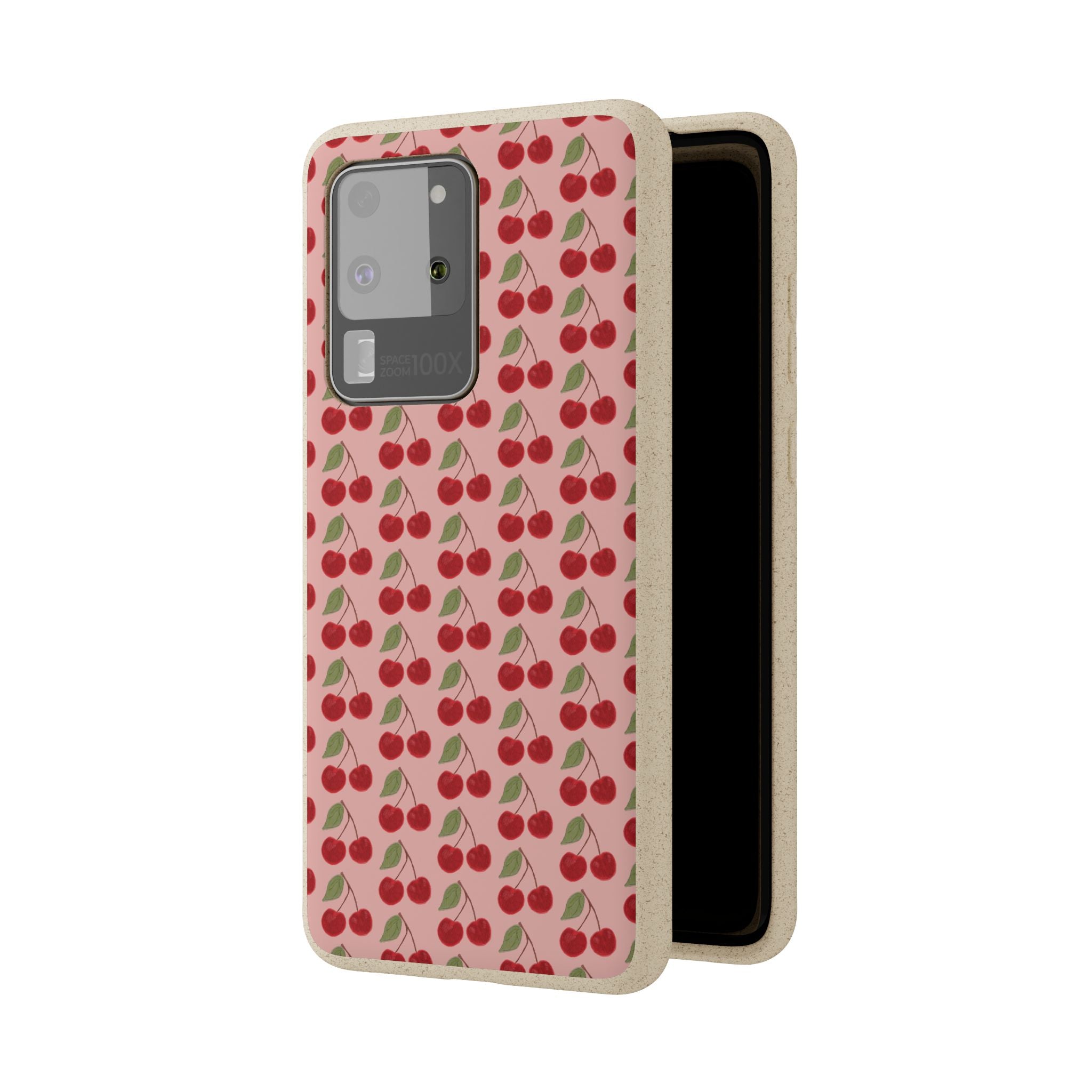 Biodegradable Cherry Pattern Phone Case