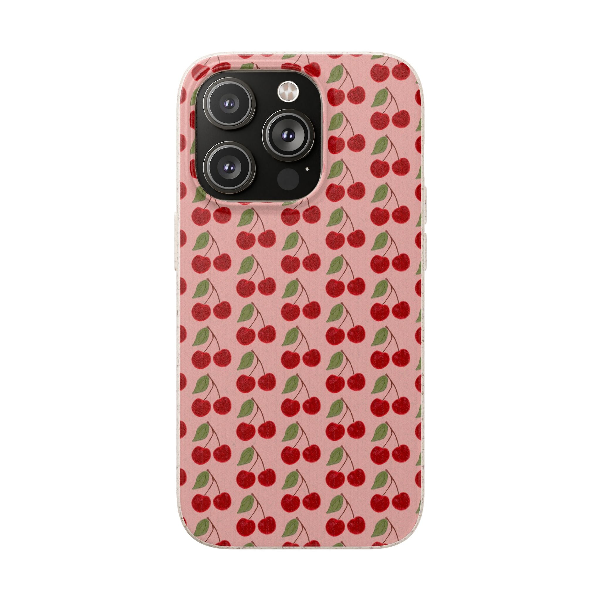 Biodegradable Cherry Pattern Phone Case
