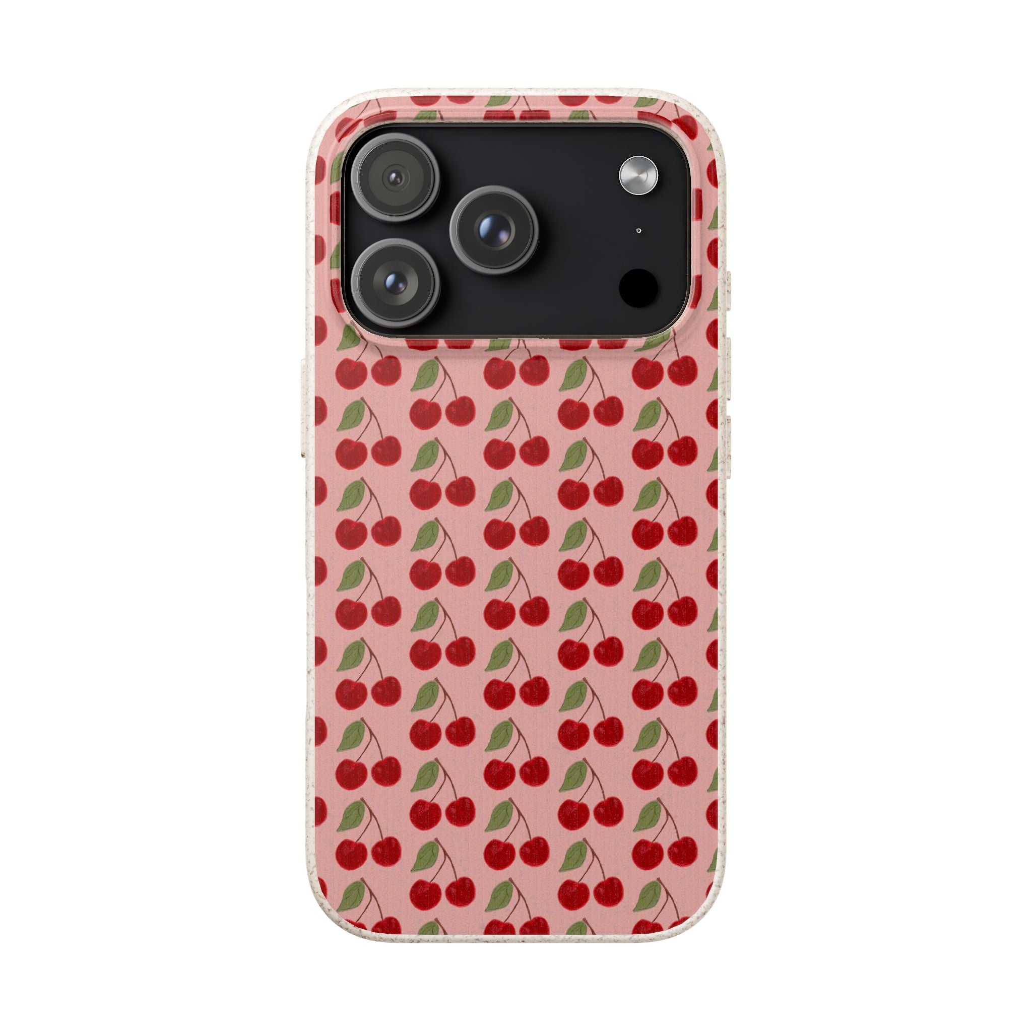 Biodegradable Cherry Pattern Phone Case