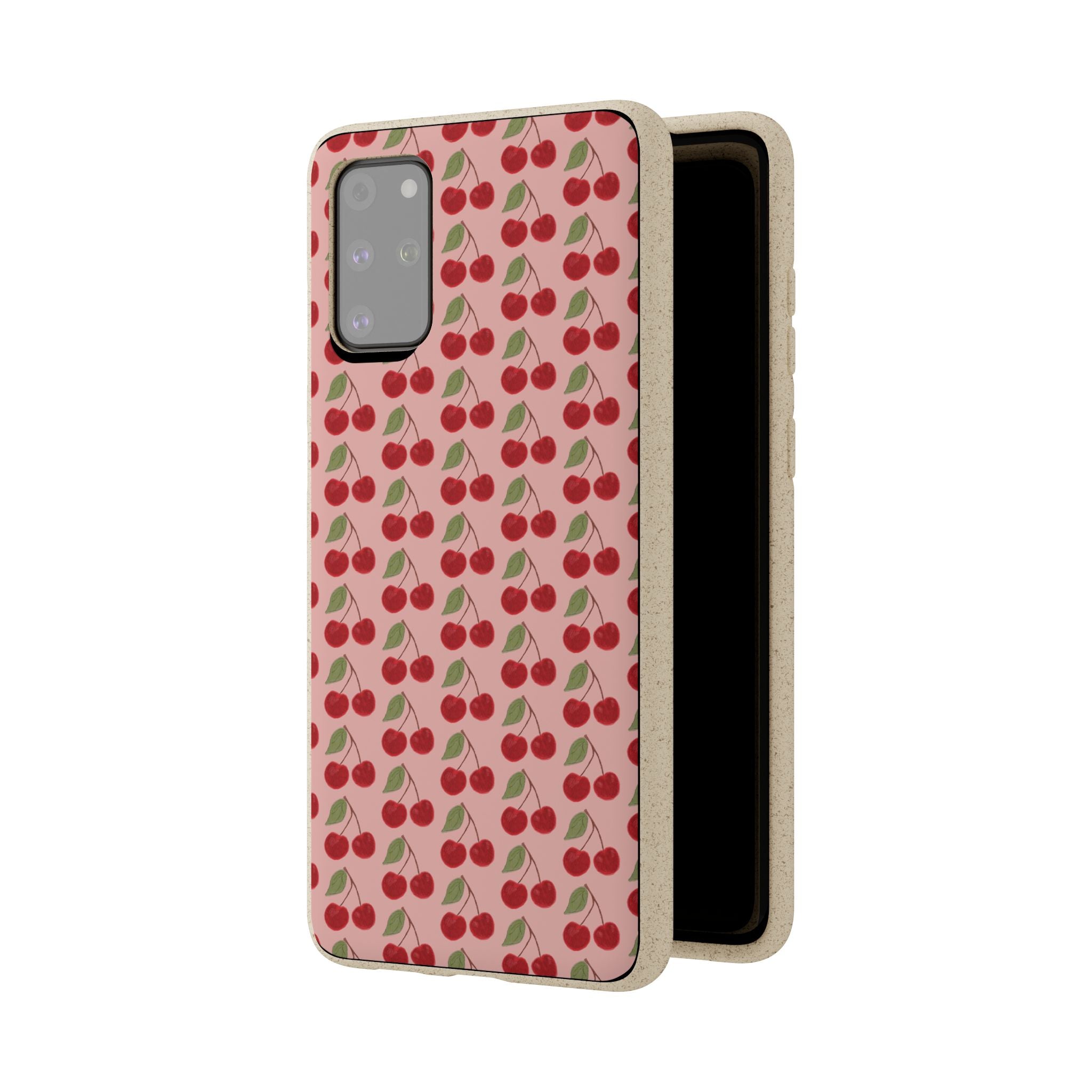 Biodegradable Cherry Pattern Phone Case