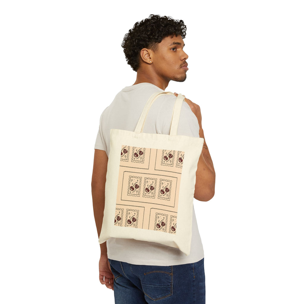 Vintage Tarot Card Canvas Tote Bag – Boho Mystic Reusable Shopper