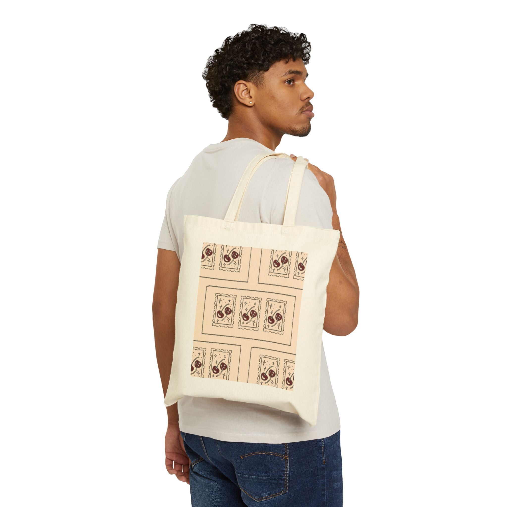 Vintage Tarot Card Canvas Tote Bag – Boho Mystic Reusable Shopper