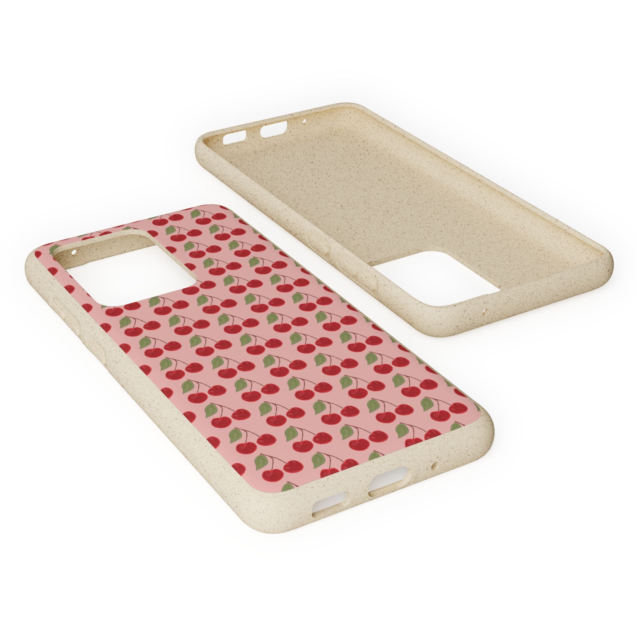Biodegradable Cherry Pattern Phone Case
